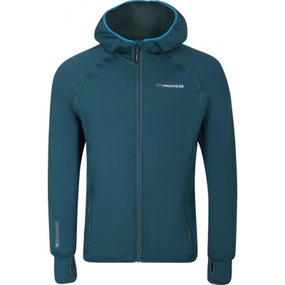 Progress TOREZ Hoody MERINO funkční sportovní petrolejová – Hledejceny.cz