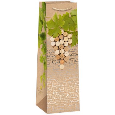 ARGUS Dárková papírová taška NATUR na víno (11 x 36 cm) 07340130 – Sleviste.cz