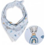 Biante dětský bavlněný šátek Sandra SA-463 Medvídci s balonky na světle modrém – Zboží Dáma