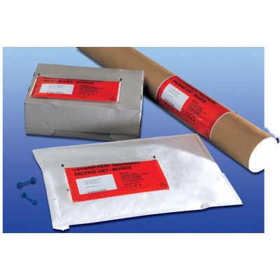 Obálky samolepicí na zásilky - DL / 240 mm x 132 mm / červené – Zboží Živě