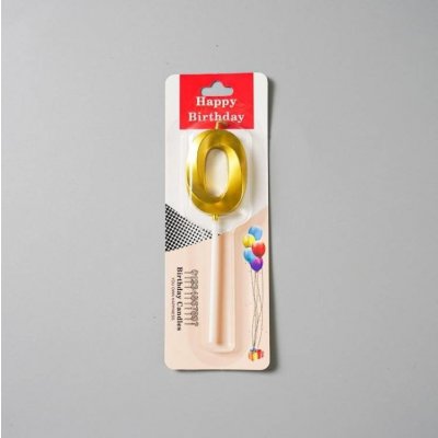 Dortisimo Svíčka zlatá číslo 0 – Sleviste.cz