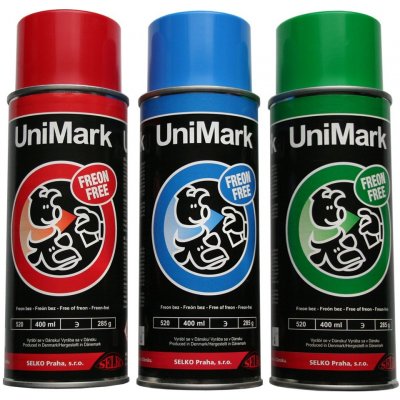 Sprej značkovací Unimark 400 ml modrý – Zbozi.Blesk.cz