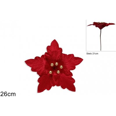 PROHOME - Stonek květ sametový 26cm červený – Hledejceny.cz