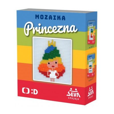 SEVA Mozaika Princezna plast 338 dílků v krabici 15x17,5x5,5cm 40040121-XG – Zboží Mobilmania