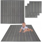 Humbi pěnová puzzle podložka 9 ks šedá 180 × 180 × 1 cm – Zboží Dáma