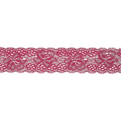 Elastická krajka, 30mm - fuchsiová – Sleviste.cz