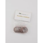 MKLuzkoviny.cz Ocelové kroužky na závěs s háčky- stará mosaz 10 ks – Zboží Mobilmania