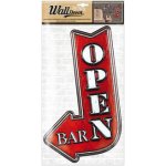 Wall decor 2317-1 Sam.dek.na zeď Bar, rozměry 38x22cm OPEN – Sleviste.cz