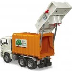 Bruder 2772 Auto MAN TGA popeláři bílo-oranžové funkční model 1:16 plast – Zboží Mobilmania