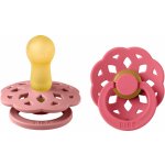Bibs Boheme dudlíky přírodní kaučuk 2ks Dusty Pink / Coral – Zboží Dáma