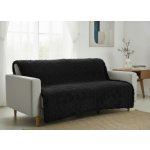 Mybesthome Přehoz na sedačku - pohovku TERCA černá 170x210 cm – Zboží Mobilmania