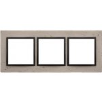 Simon DRN3/93 Betonový rámeček 3-násobný světlý beton/antracit – Hledejceny.cz