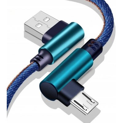 Foxter 1904 USB - Micro USB, zahnuté konektory, 2m
