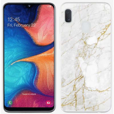 PROTEMIO 28113 MY ART Ochranný kryt Samsung Galaxy A20e WHITE STONE (011) – Zboží Mobilmania