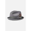 Klobouk Brixton Gain Fedora Grey Dark Grey