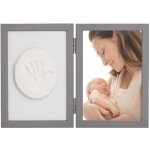 Licofun Otisk ručičky nebo nožičky dřevěný rám Růžová barva písku – Zboží Mobilmania