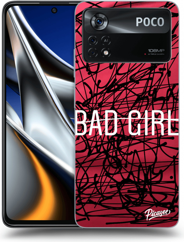 Pouzdro Picasee silikonové Xiaomi Poco X4 Pro 5G - Bad girl čiré
