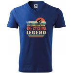 Dobrý Triko pánské V tričko Cycling legend Královská modrá – Hledejceny.cz