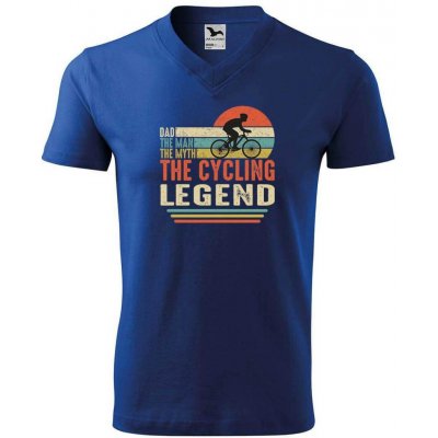 Dobrý Triko pánské V tričko Cycling legend Královská modrá – Hledejceny.cz