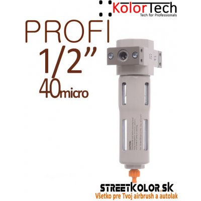 Filtr vzduchu - odkalovač KolorTech, vnitřní závit: 1/2", Filtrace 40 mikronů – Hledejceny.cz