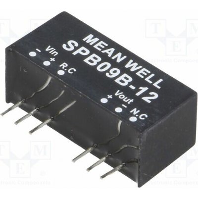 MEAN WELL SPB09B-12 Měnič: DC/DC; 9W; Uvst: 18÷36VDC; Uvýst: 12VDC; Ivýst: 0÷750mA; SIP8 – Hledejceny.cz