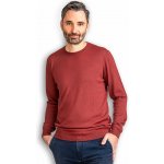 Pánský vlněný svetr z merina III vínový – Sleviste.cz
