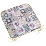 Bellatex Dita hladký patchwork love šedý 40x40 cm – Sleviste.cz