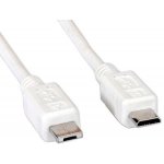 Value 11.99.8753 USB 2.0 microUSB A(M) - microUSB B(M), 1,8m, bílý
