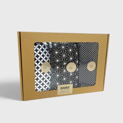 GADEO nahřívací polštářky BLACK&WHITE, sada 3ks 28x38 cm – Hledejceny.cz