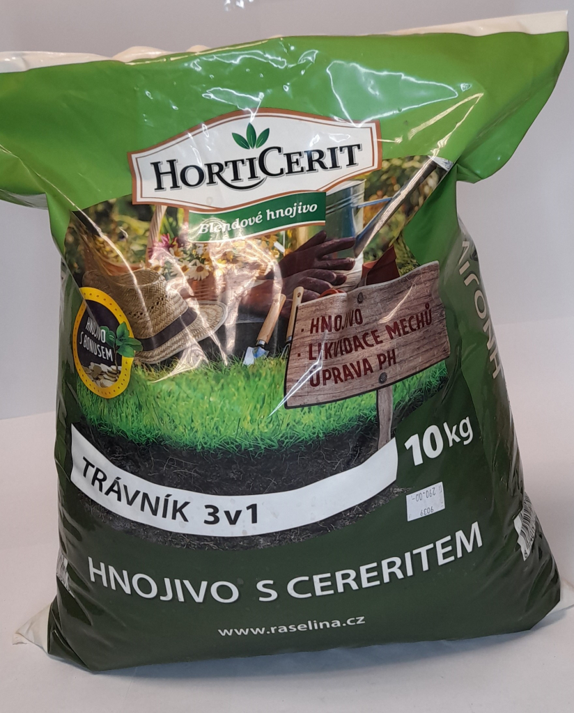 Horticerit Hnojivo pro trávník 3v1 10 kg