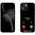 mmCase na iPhone 13 mini 5.4 - víno volá černé pozadí – Zboží Mobilmania