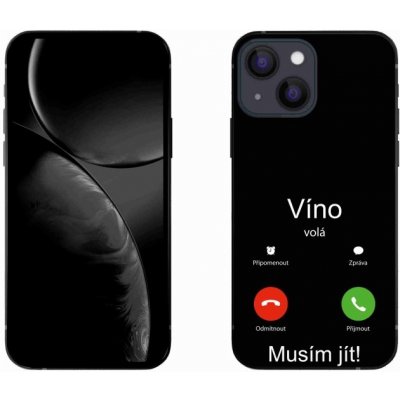 mmCase na iPhone 13 mini 5.4 - víno volá černé pozadí – Zboží Mobilmania