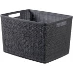 Curver Košík Jute L tmavě šedý – Hledejceny.cz