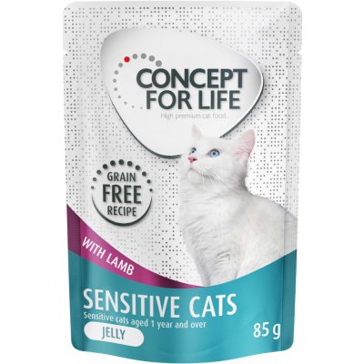 Concept for Life Sensitive Cats jehněčí bez obilovin v želé 12 x 85 g