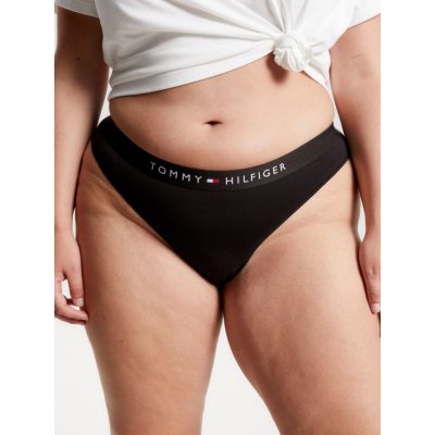 Tommy Hilfiger Dámská tanga LOGO WAISTBAND THONG UW0UW04146BDS černá – Zbozi.Blesk.cz