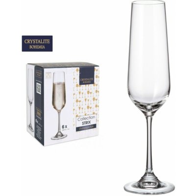 Crystalite Bohemia Sklenice STRIX na sekt šampaňské 220 ml