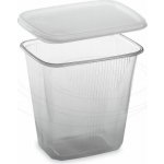 Miska hranatá průhledná 500 ml + víčko PP PP507 – Zbozi.Blesk.cz