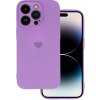 Pouzdro a kryt na mobilní telefon Apple Vennus Silikonové se srdcem Iphone 13 Pro Max design 1 fialové