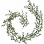 Ib Laursen Dekorativní girlanda Cedar with Cones 190 cm, zelená barva, plast – Hledejceny.cz