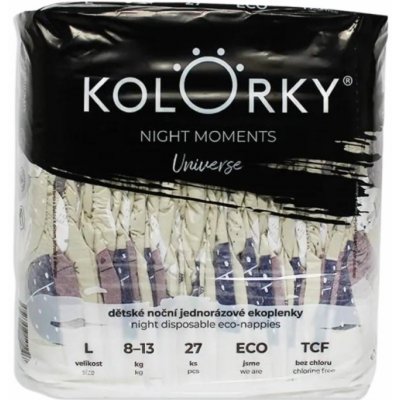 Kolorky Night Moments Universe eko L 8 - 13 kg 108 ks