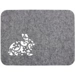 Mybesthome Velikonoční prostírání EASTER BUNNY I. šedá 45x30 cm – Zboží Dáma