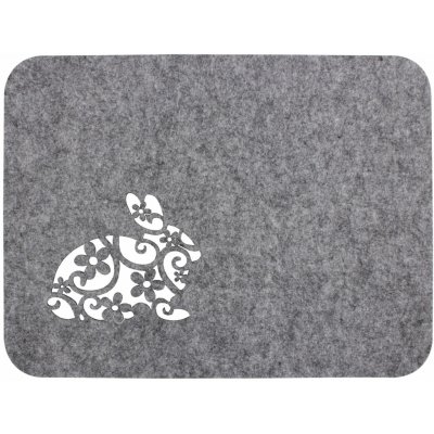 Mybesthome Velikonoční prostírání EASTER BUNNY I. šedá 45x30 cm – Zboží Dáma