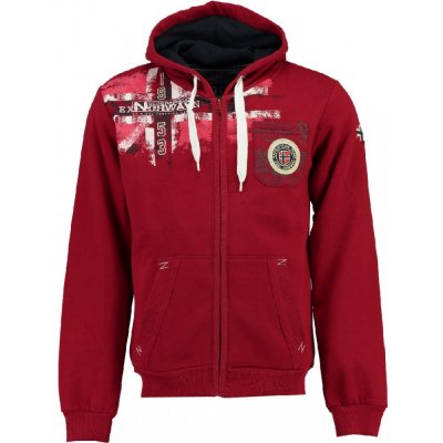 GEOGRAPHICAL NORWAY mikina FESPOTE MEN 100 bordo – Zboží Mobilmania