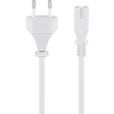 goobay Kabel síťový 2pinový, CEE 7/16(M) - IEC320 C7, 5m, bílý (93988) - 19.92.0053 – Sleviste.cz