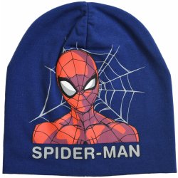 Setino Chlapecká bavlněná čepice Spider man tmavě modrá