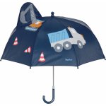 Playshoes dětský deštník 3d bagr stavba