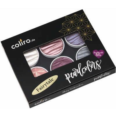 Finetec Akvarelové barvy Coliro Pearlcolors Fairytale sada 6 ks – Hledejceny.cz
