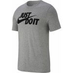 Nike pánské tričko Tee Just do It Swoosh šedé AR5006 063 – Hledejceny.cz