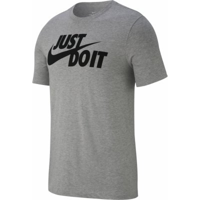 Nike pánské tričko Tee Just do It Swoosh šedé AR5006 063 – Zboží Mobilmania