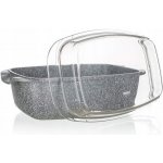 Banquet Pekáč s nepřilnavým povrchem Granite 32,5x21x11 cm 5,7 l poklice – Zboží Dáma